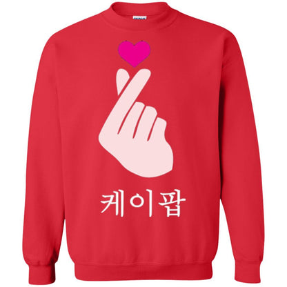 K-pop T-shirt Hand Symbol Cute Korean Music Red