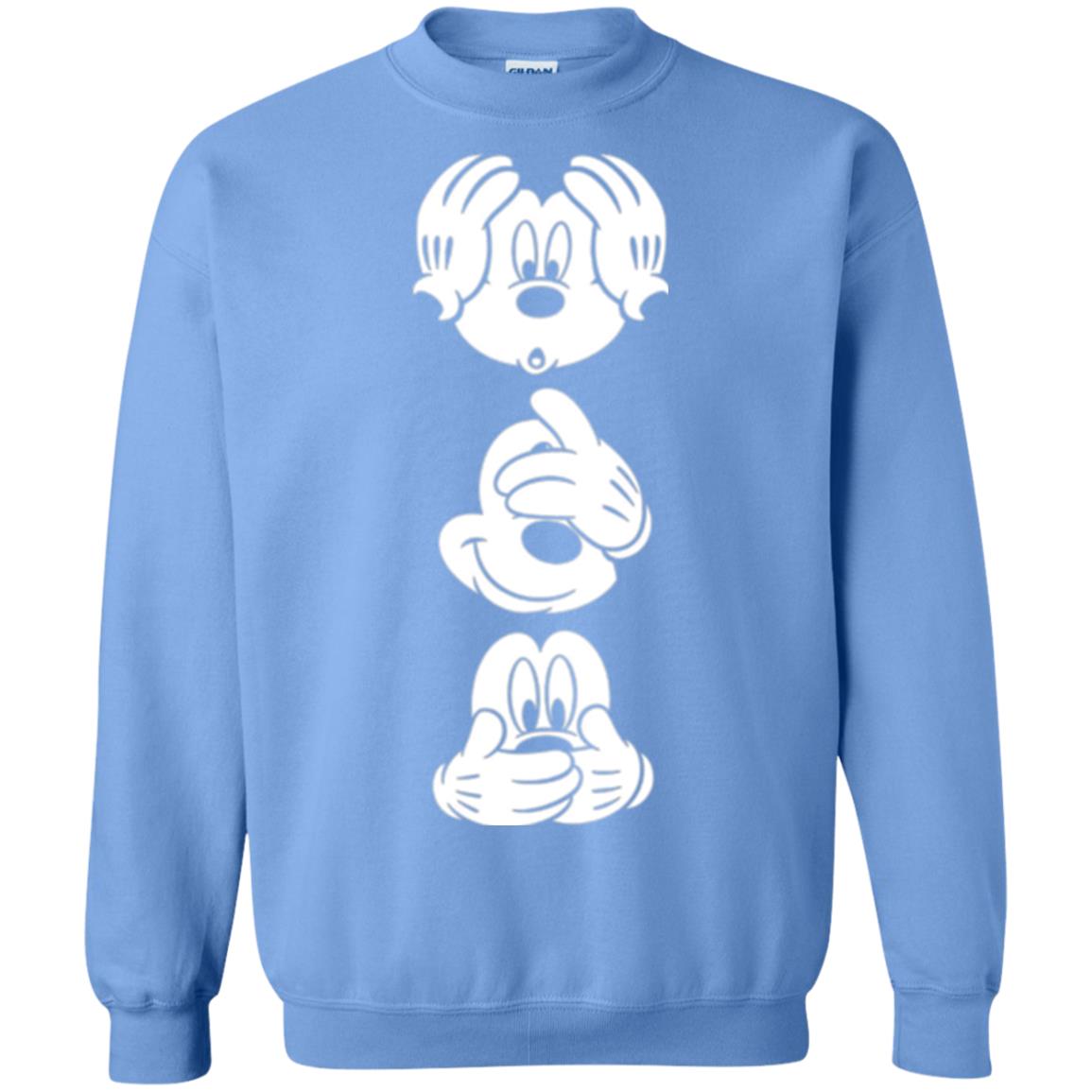 Cartoon T-shirt Disney Mickey Mouses Graphic Carolina Blue