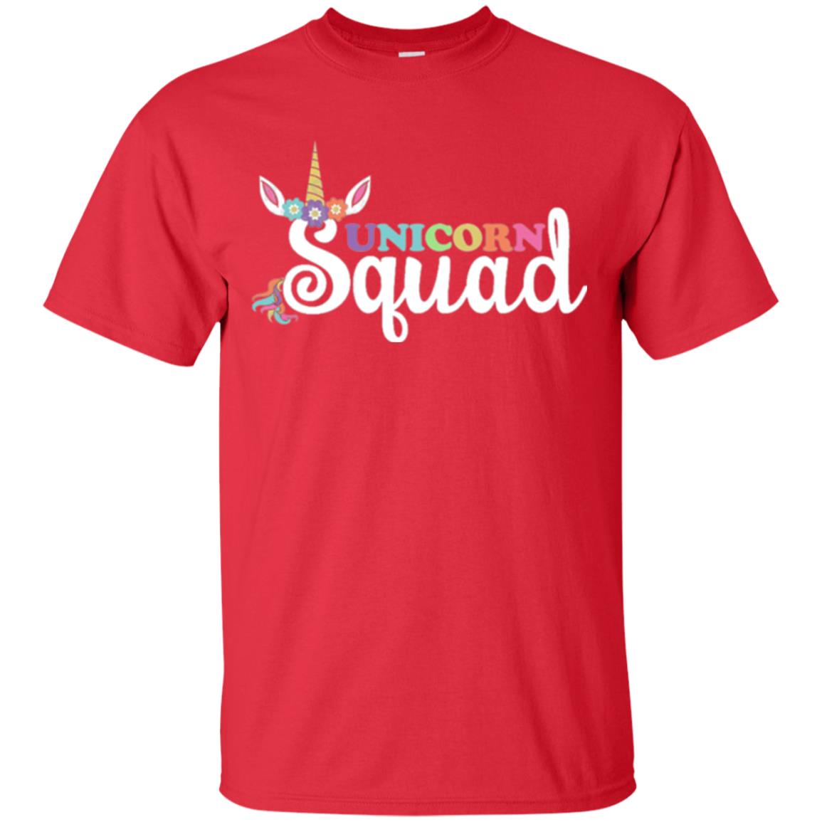 Unicorn Squad Unicorn Lover T-shirt Red