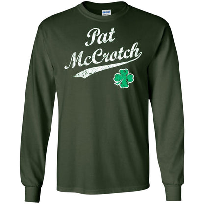 Pat Mccrotch Funny St Patricks Day T-shirt Forest Green