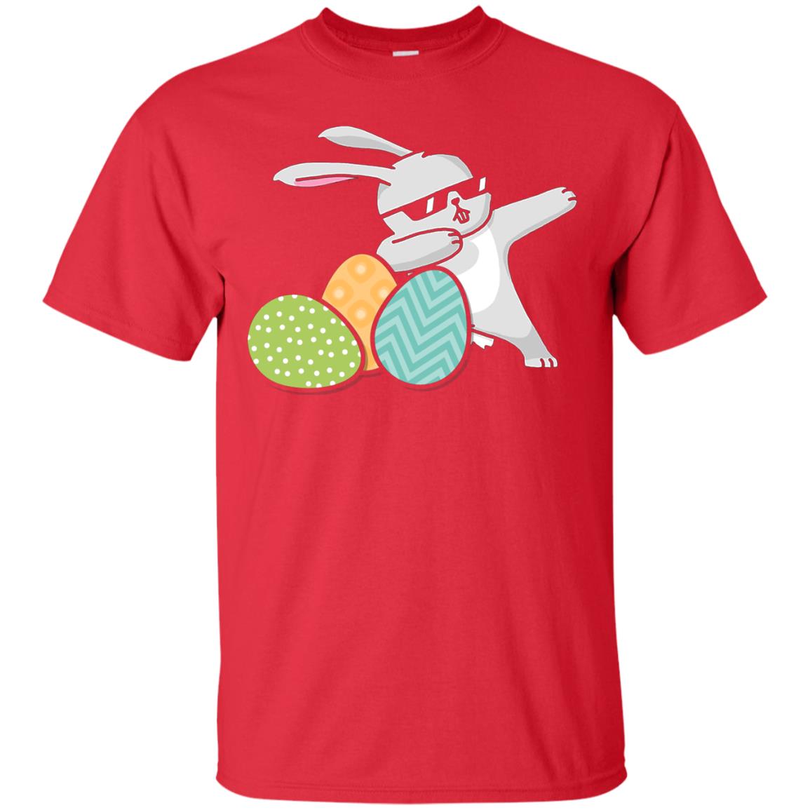 Easter Bunny Dabbing Gift Shirt For Dabbing Lover Red