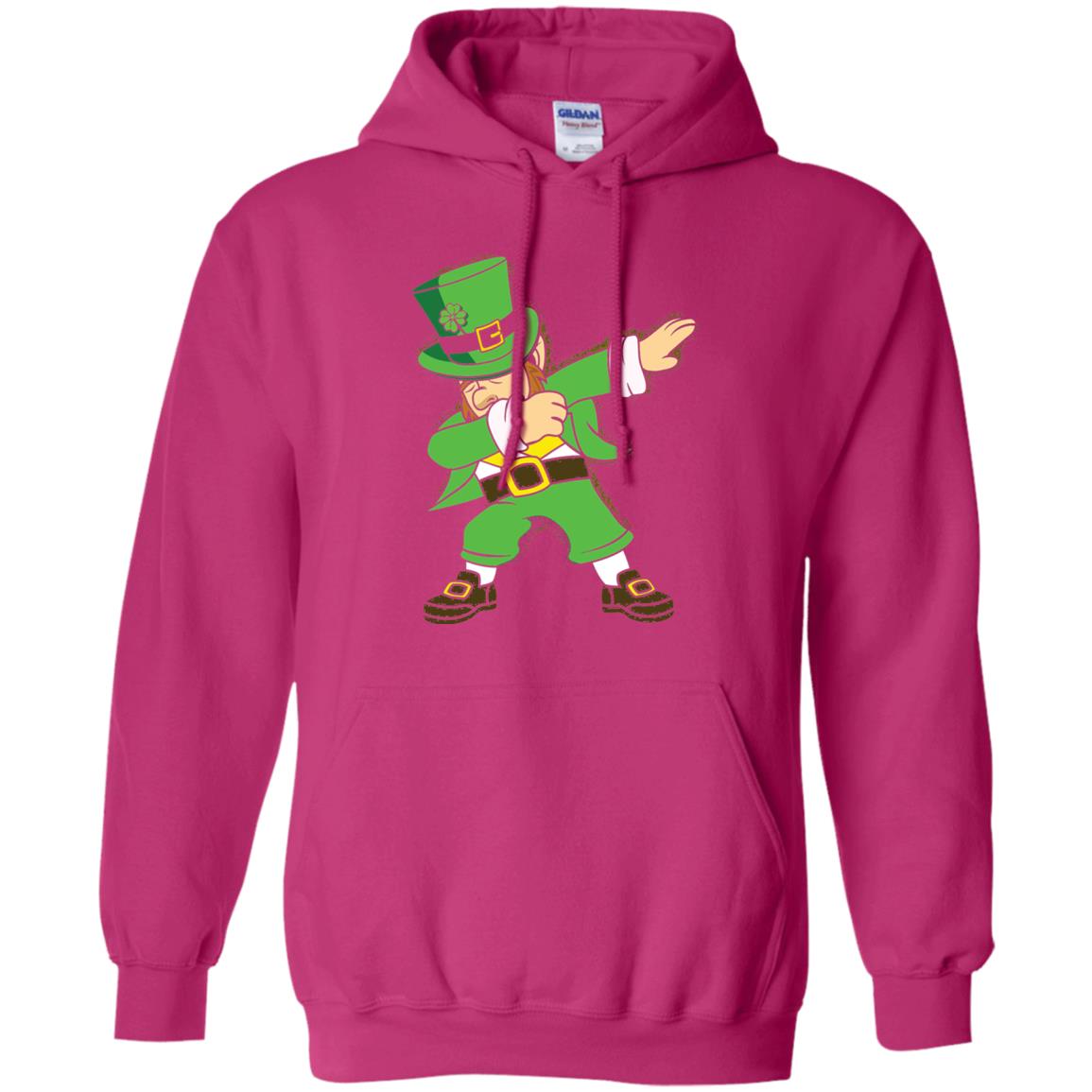 Dabbing Leprechaun Irish Dab Dance St Patrick_s Day T-shirt Heliconia