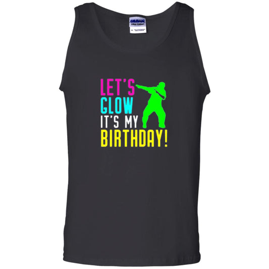 Let_s Glow Party It_s My Birthday T-shirt Black