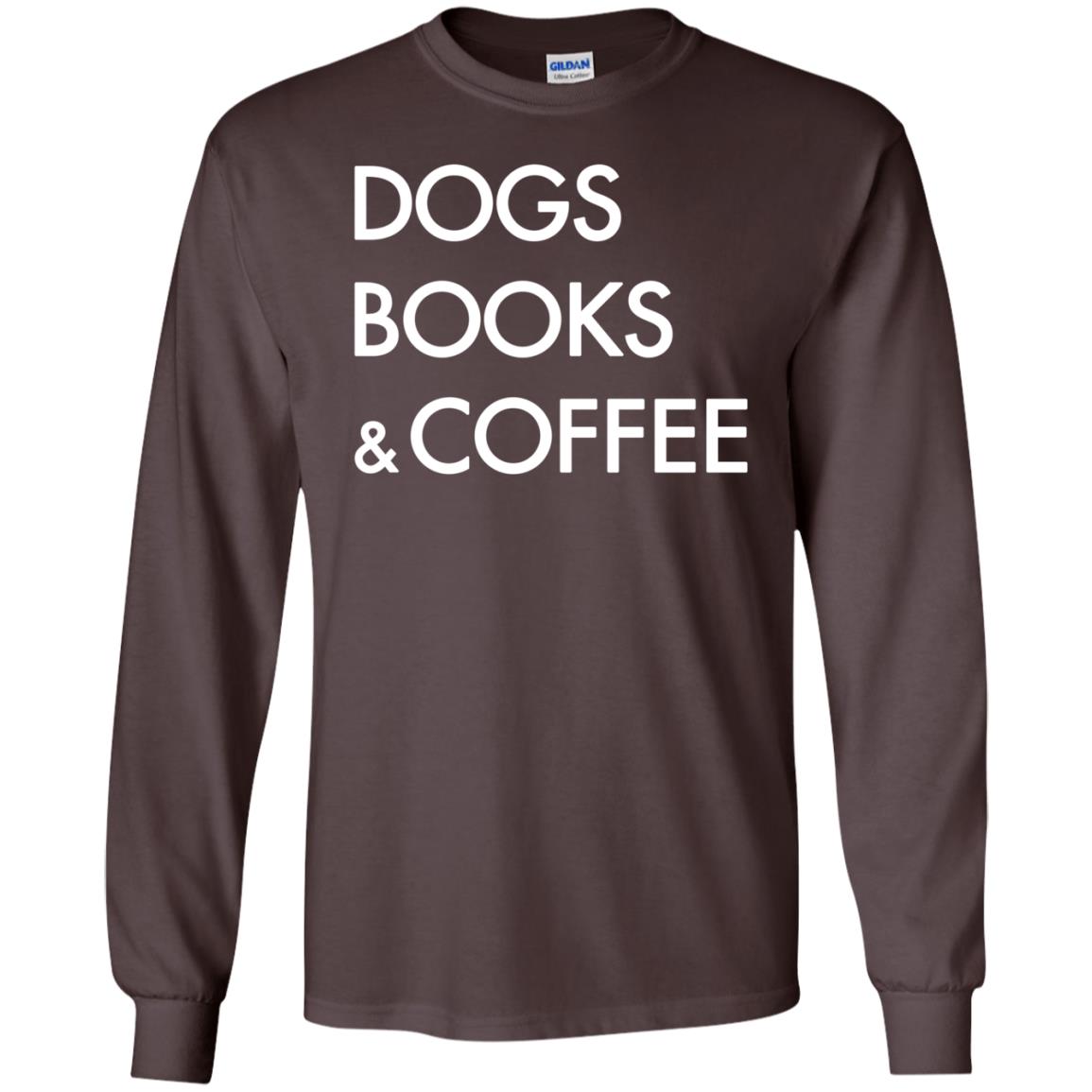 Dog Book And Coffee Shirt Dark Chocolate