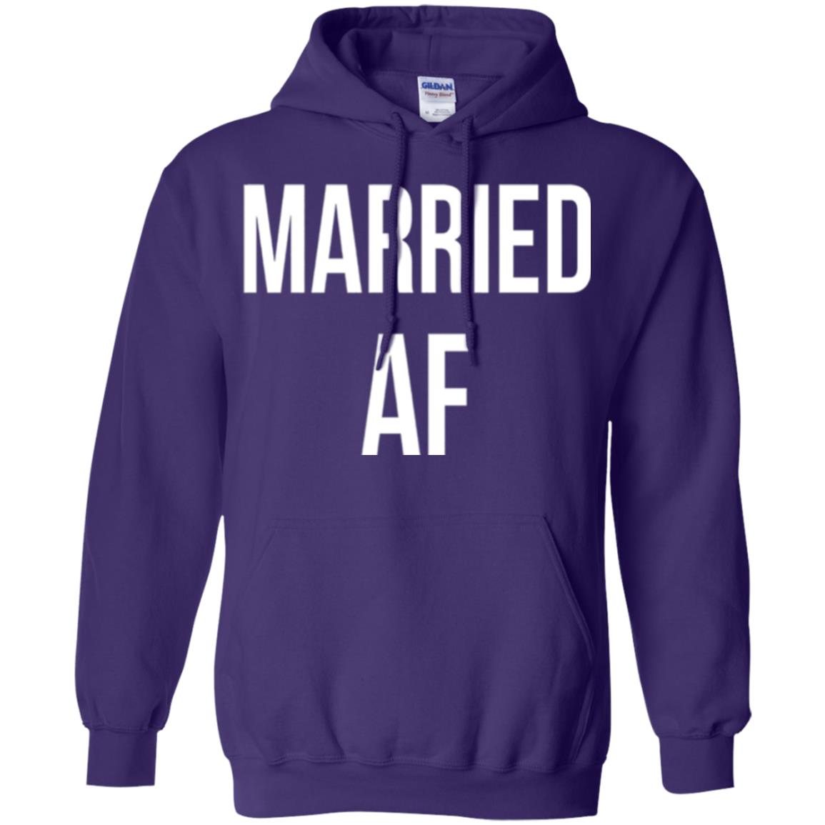 Married Af Funny T-shirt Purple
