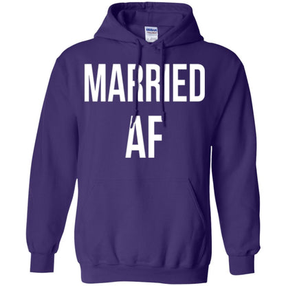 Married Af Funny T-shirt Purple