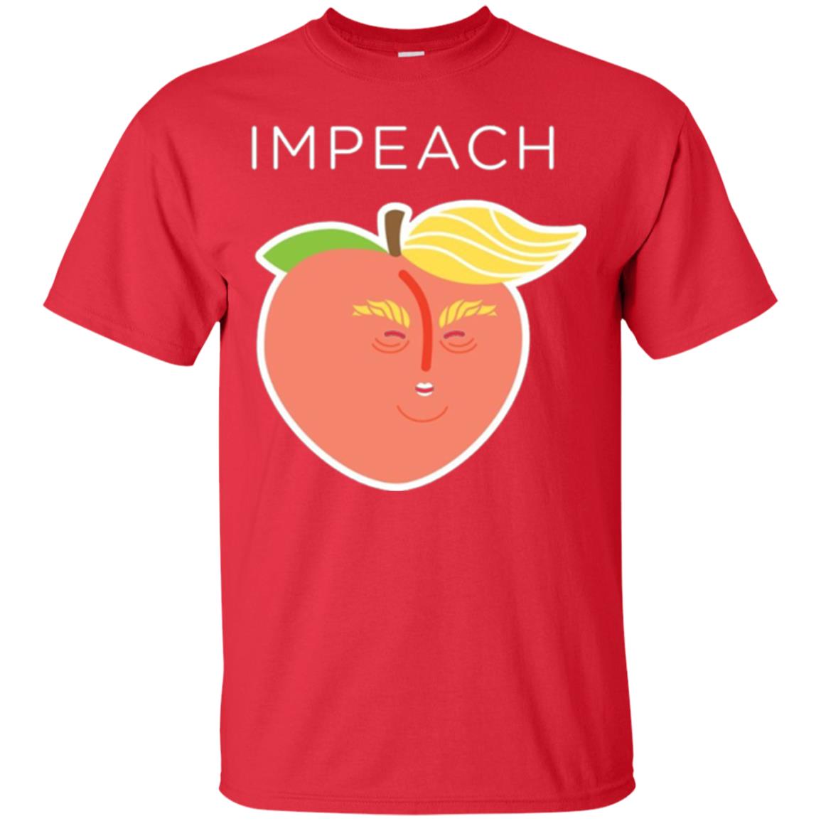 Anti Trump Peach Emoji T-shirt Impeach Donald Red