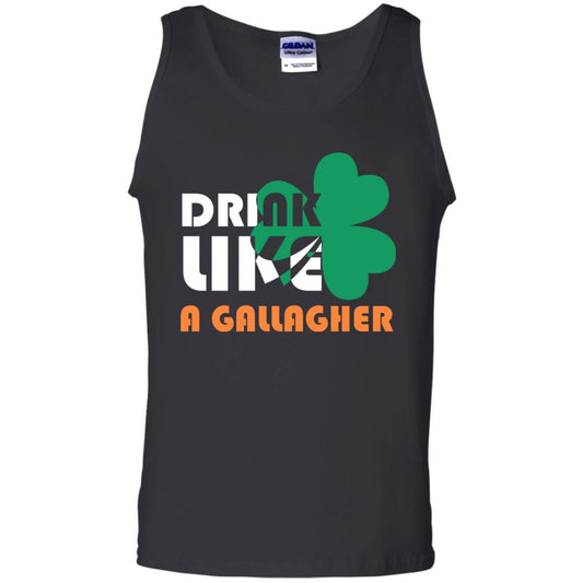 Drink Like A Gallagher Saint Patrick_s Day T-shirt Black