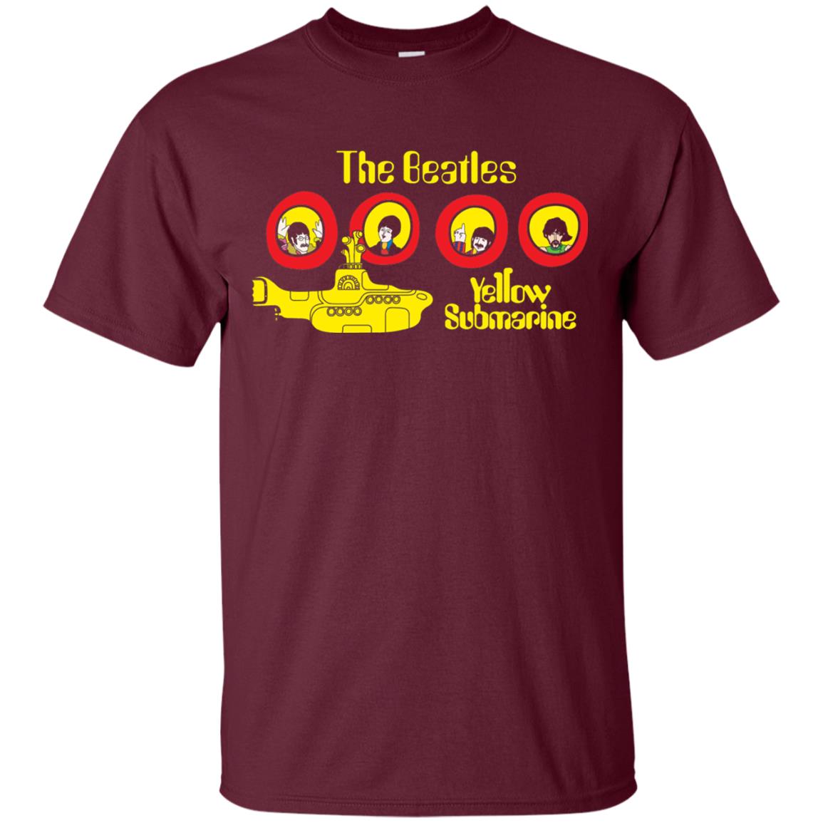 The Beatles Yellow Submarine T-shirt Maroon
