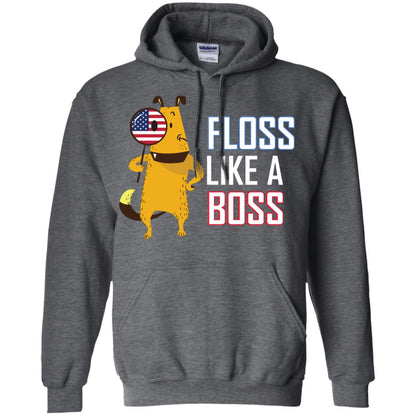 Floss Like A Boss Dog Shirt Dark Heather