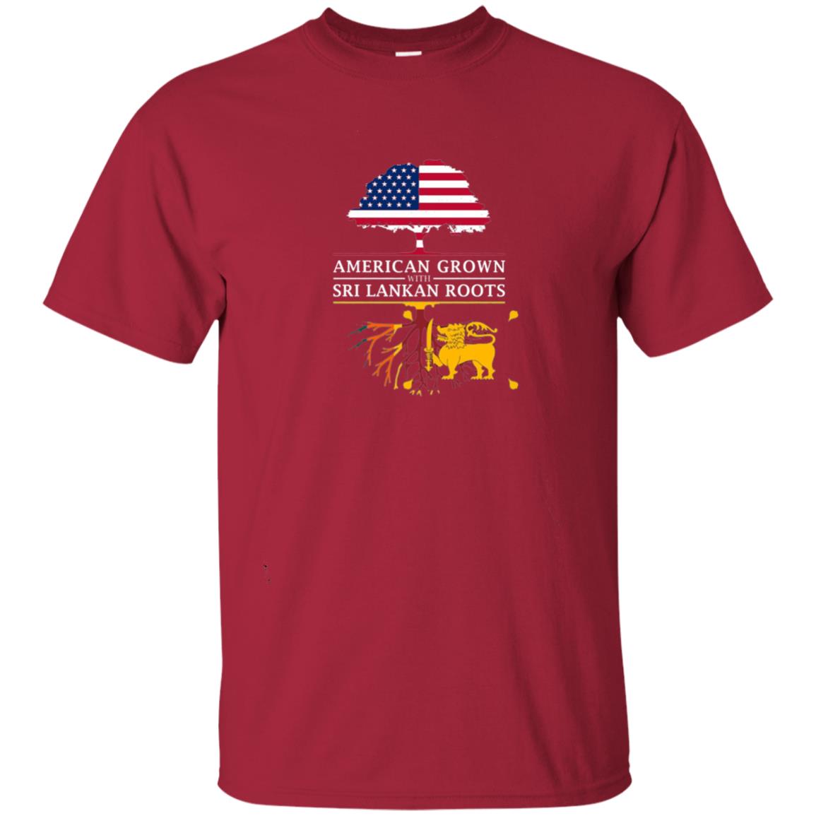 American Grown With Sri Lankan Roots Shirt Cardinal