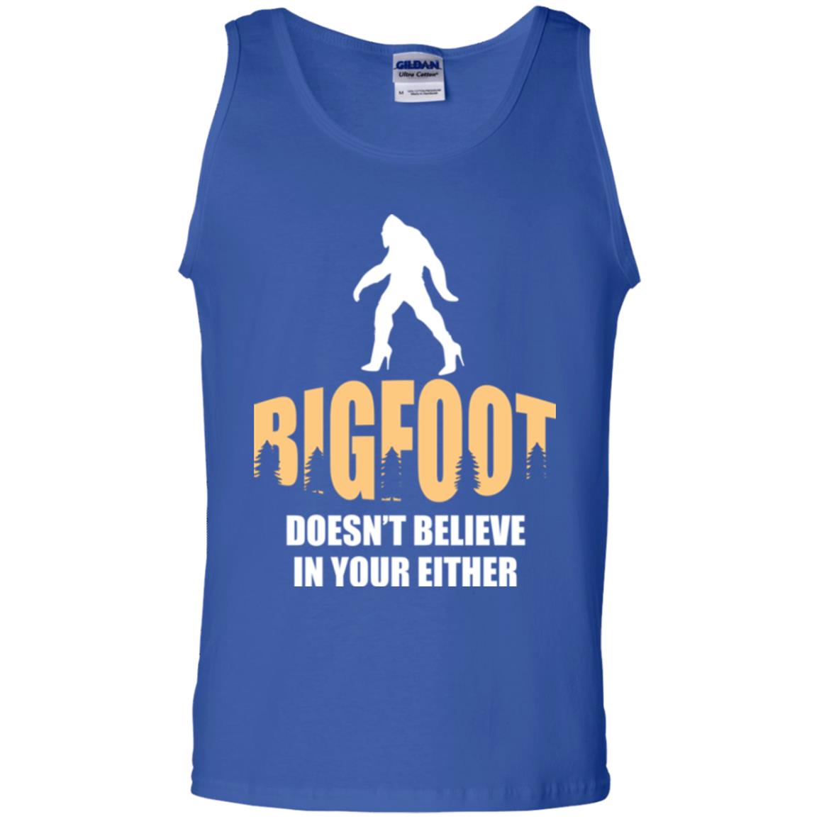 Bigfoot Doesn't Believe In Your Either T-shirt Royal