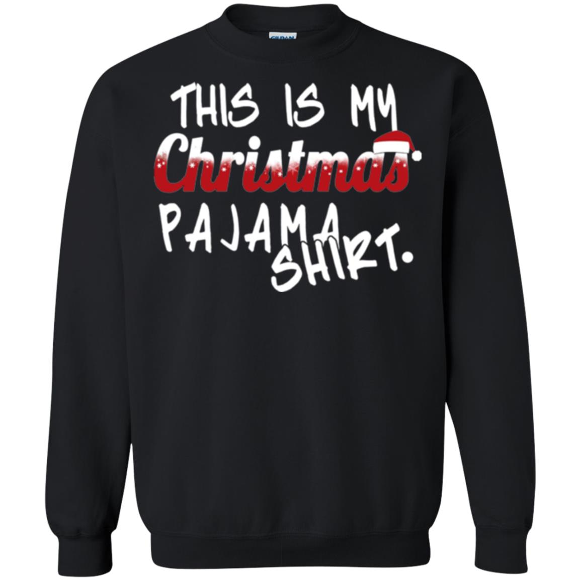 Christmas T-shirt This Is My Christmas Pajama Shirt Black