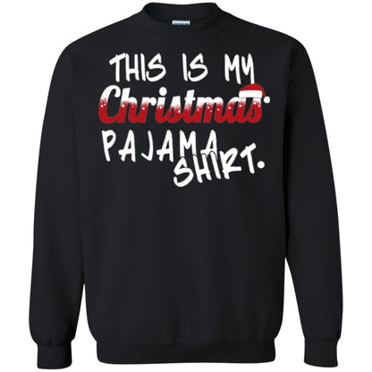 Christmas T-shirt This Is My Christmas Pajama Shirt Black