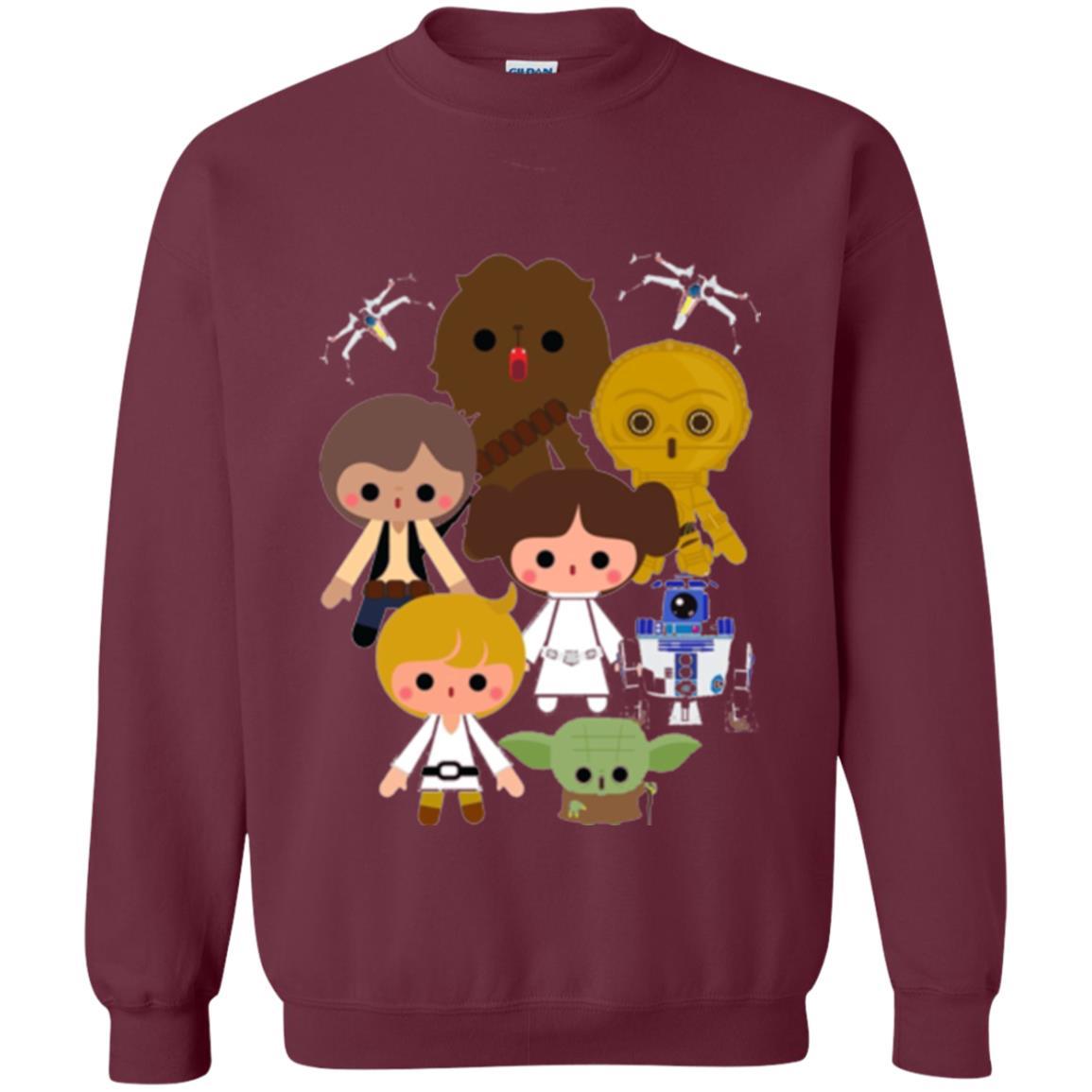 Film T-shirt Cute Kawaii Style Heroes Graphic Maroon