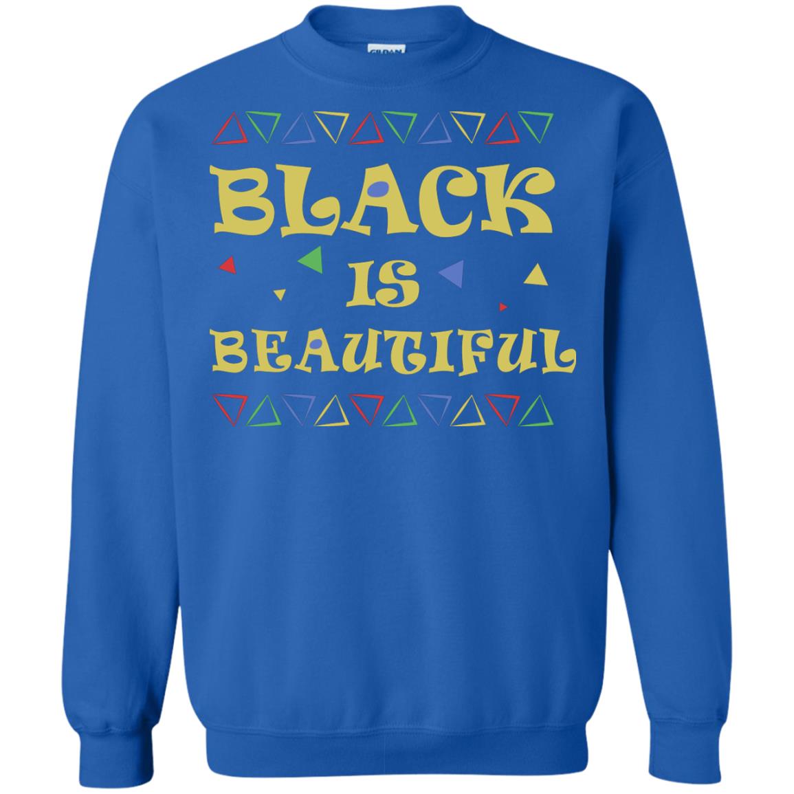 African American T-shirt Black Is Beautiful Royal
