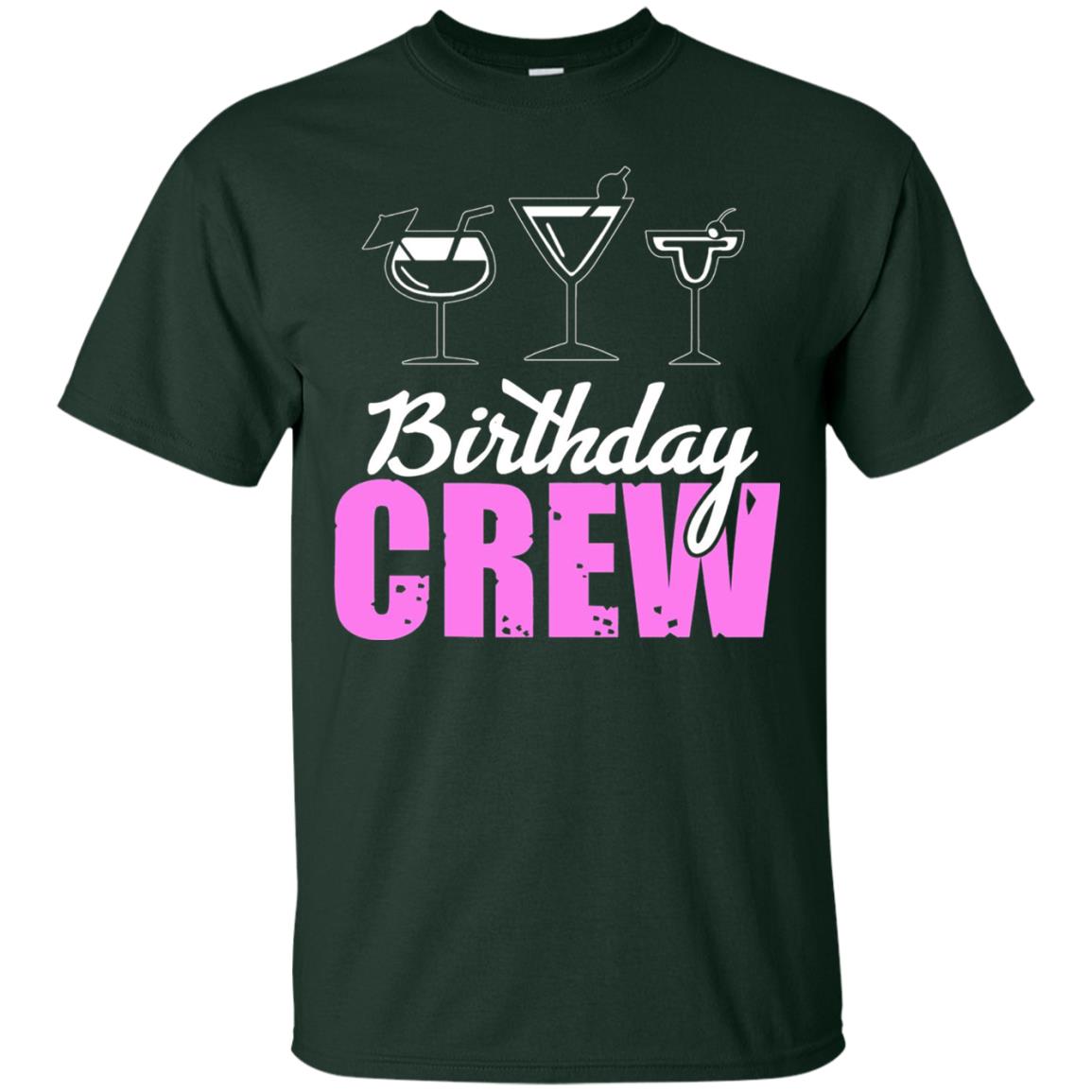 Birthday Crew Funny Girls Birthday Squad T-shirt Forest