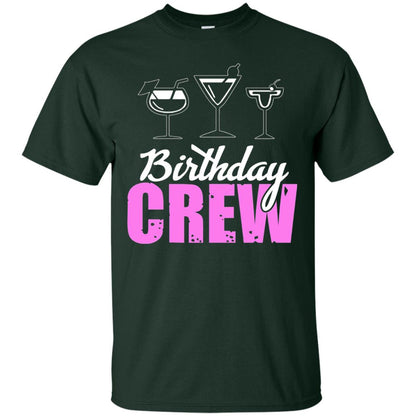 Birthday Crew Funny Girls Birthday Squad T-shirt Forest