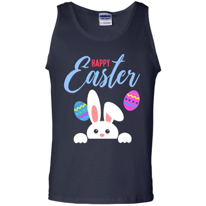 Emoji Bunny Egg Happy Easter Shirt Navy