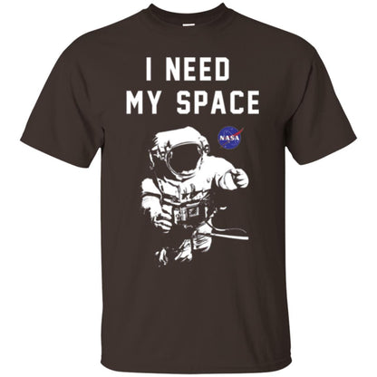 Faded Astronaut T-shirt I Need My Space Dark Chocolate