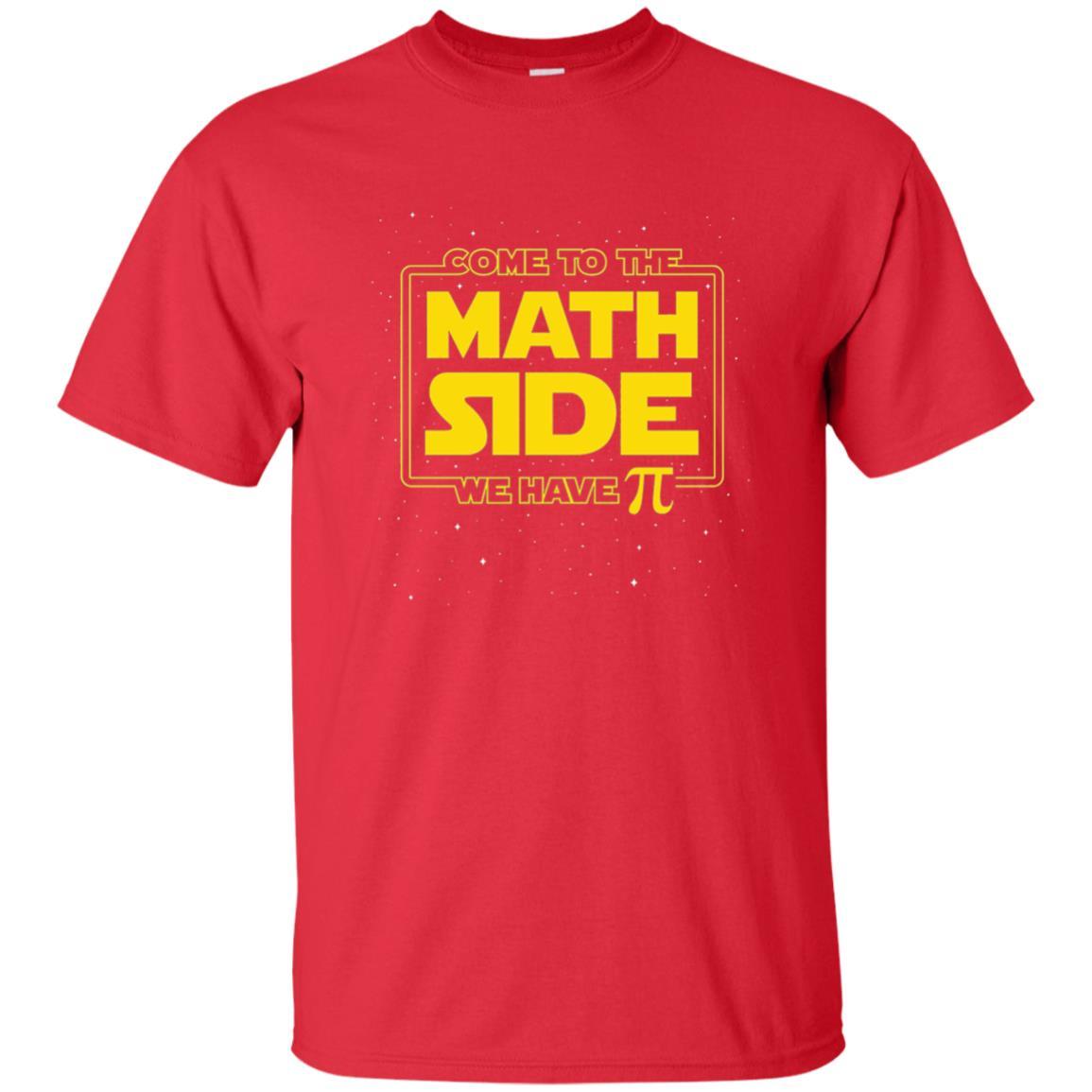 Math Lovers T-shirt Come To The Math Side We Have Pi Red