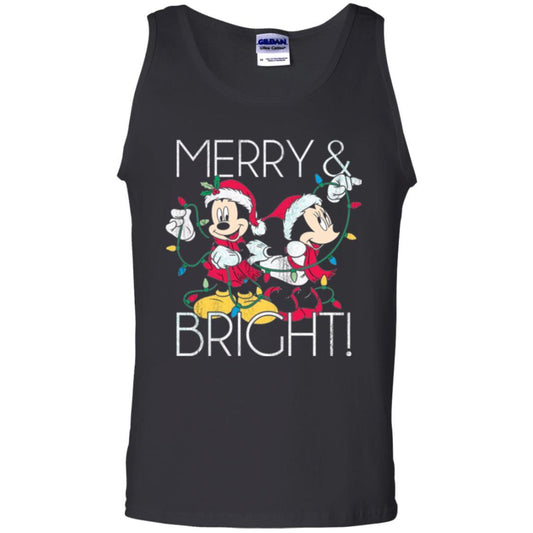 Disney Mickey Mouse T-shirt Merry And Bright Christmas Black