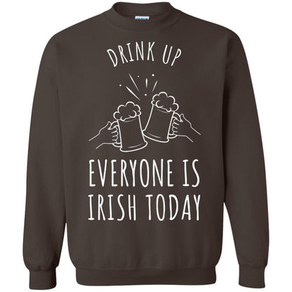 St. Patrick_s Day T-shirt Drink Up Everyone Is Irish Toda Dark Chocolate