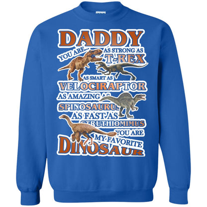 Daddy You Are My Favorite Dinosaur Shirt For Kids Royal
