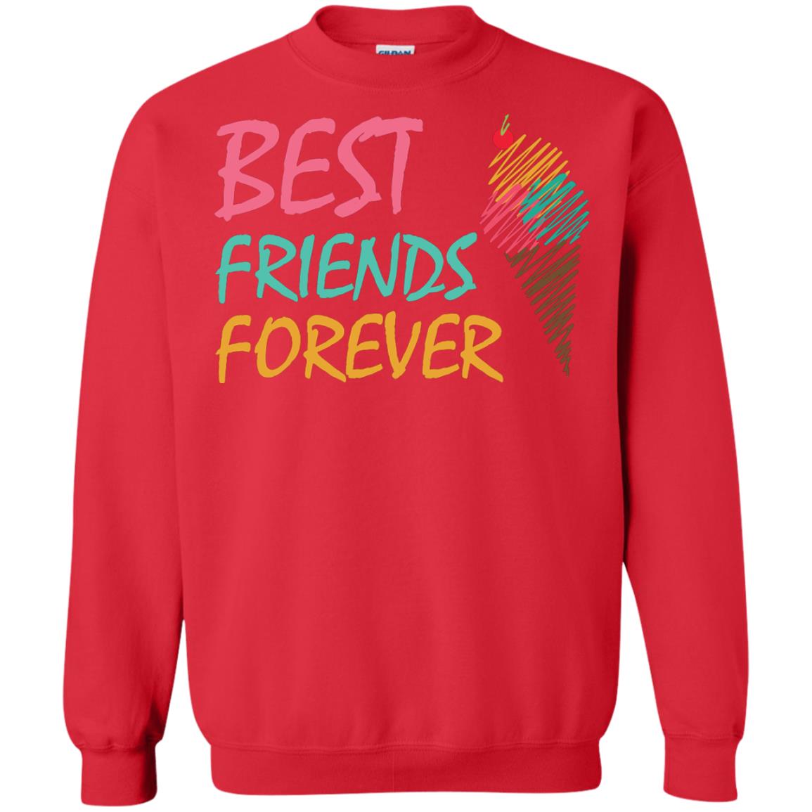 Best Friends Forever Ice Cream Lover T-shirt Red