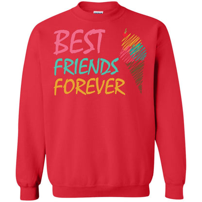 Best Friends Forever Ice Cream Lover T-shirt Red