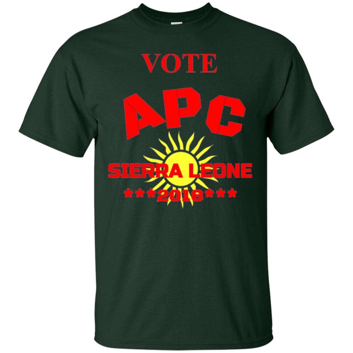 Political Sierra Leone T-shirt Vote Apc Sierra Leone 2018 Forest Green