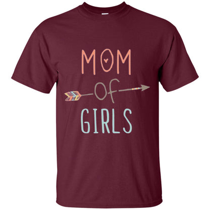 Mommy T-shirt Mom Of Girls Maroon