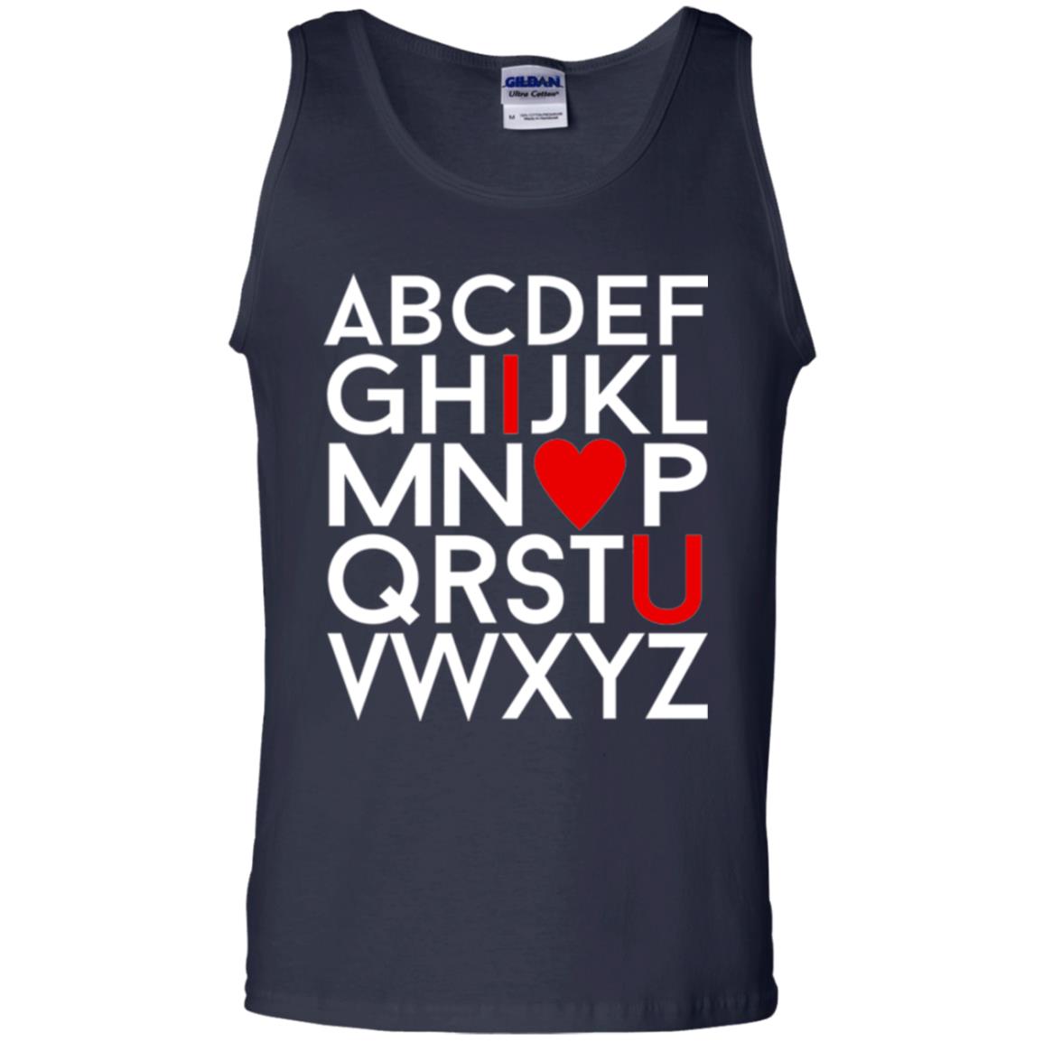 Happy Valentine_s Day Shirt, Alphabel I Love You Navy