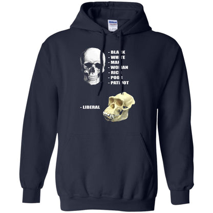Funny Cool Skulls T-shirt Modern America Patriot Liberal Navy