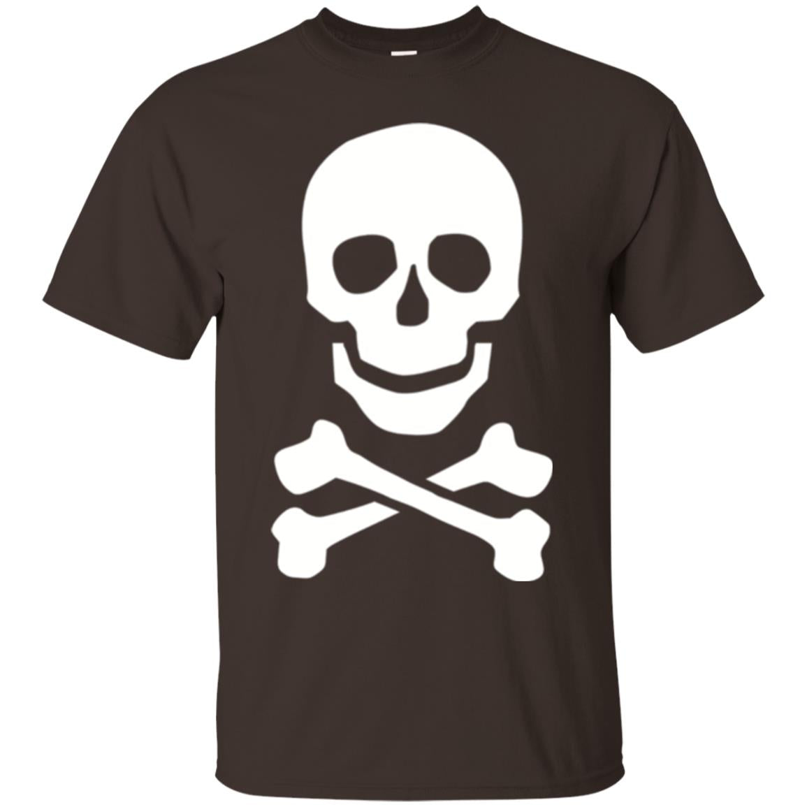 Skull Crossbones T-shirt Dark Chocolate
