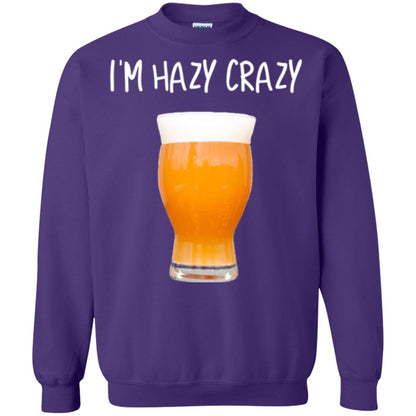 Funny Craft Beer Tshirt I_m Hazy Crazy Purple