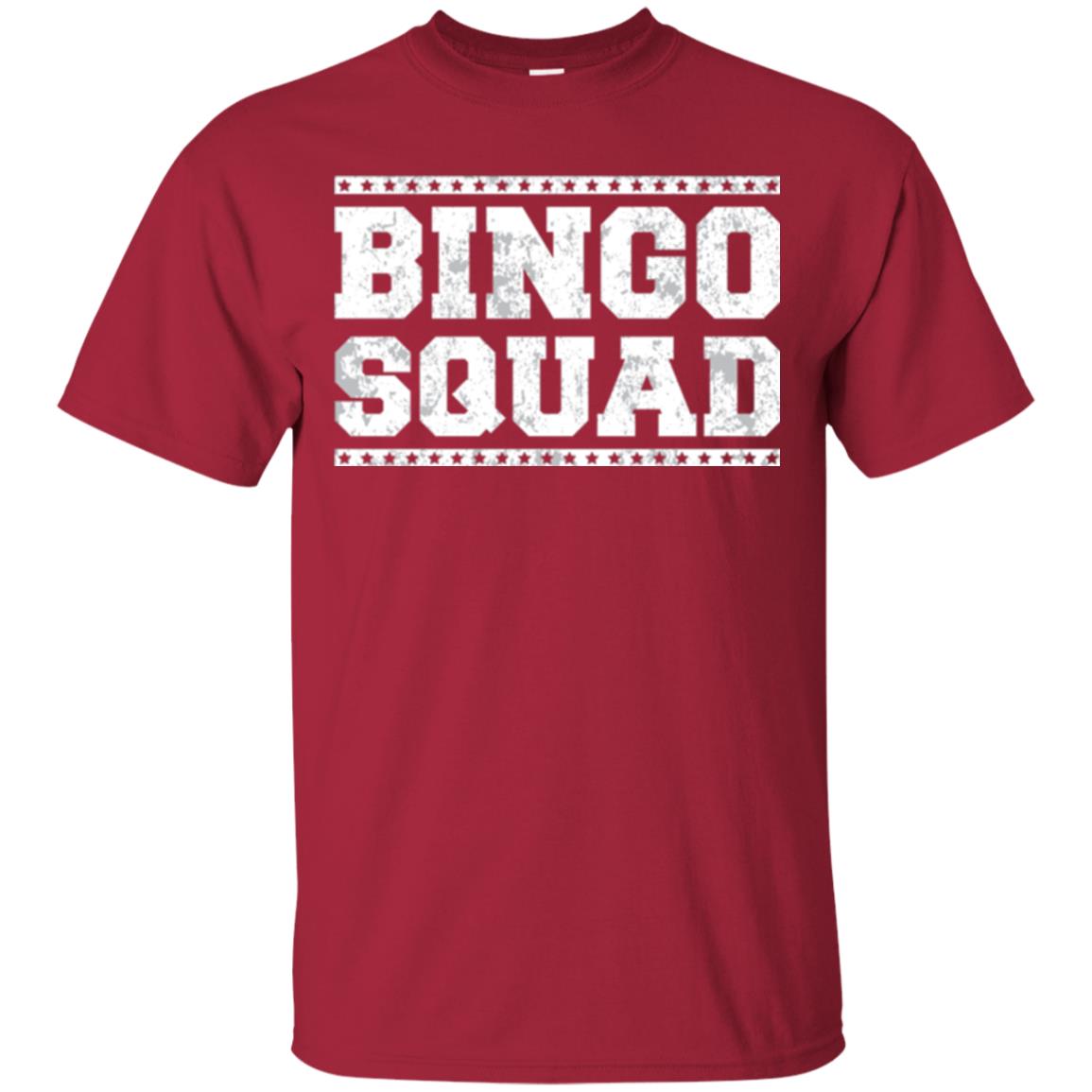 Bingo Squad Distressed Style Lucky Player T-shirt Cardinal