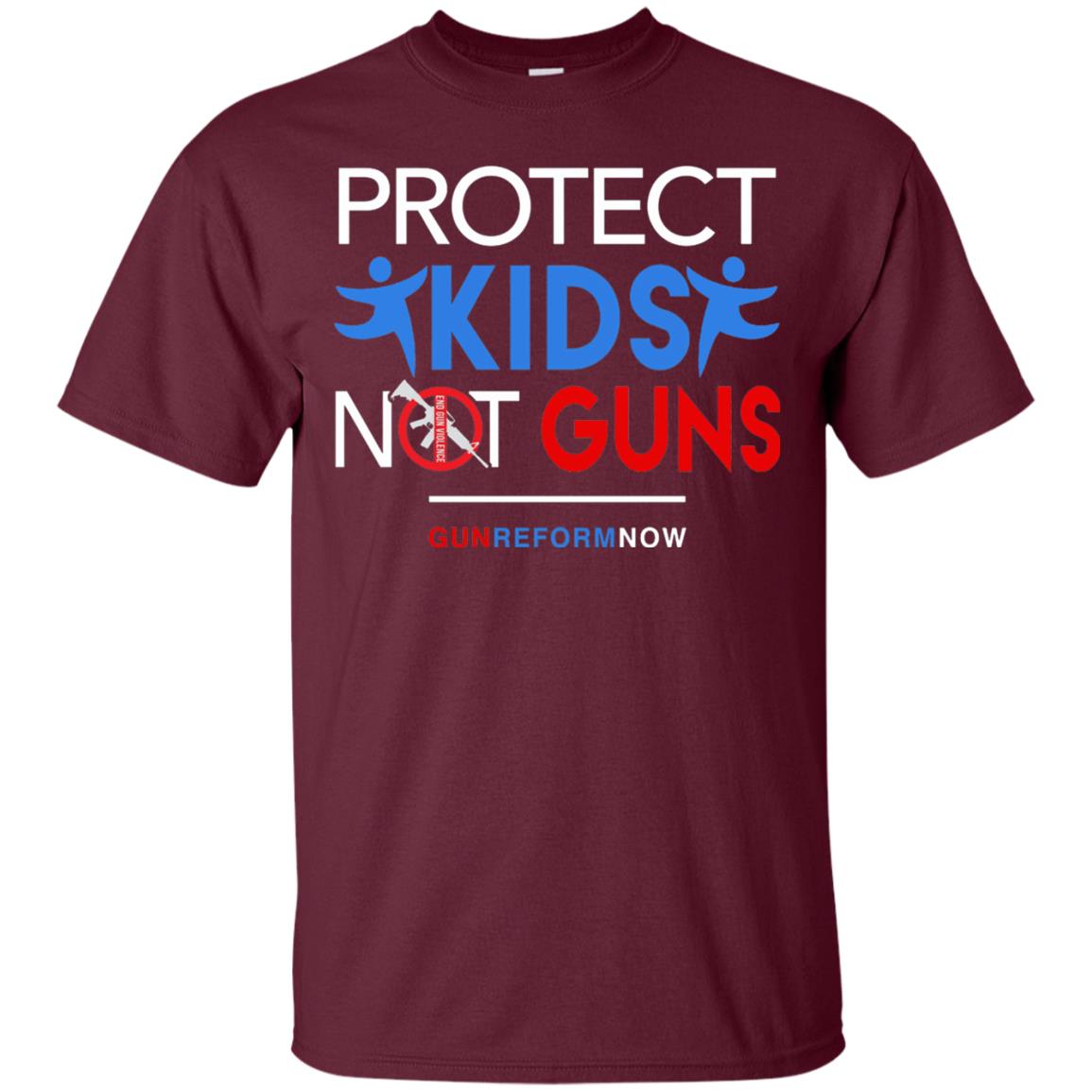 Protect Our Kids Not Guns March For Action T-shirt Maroon
