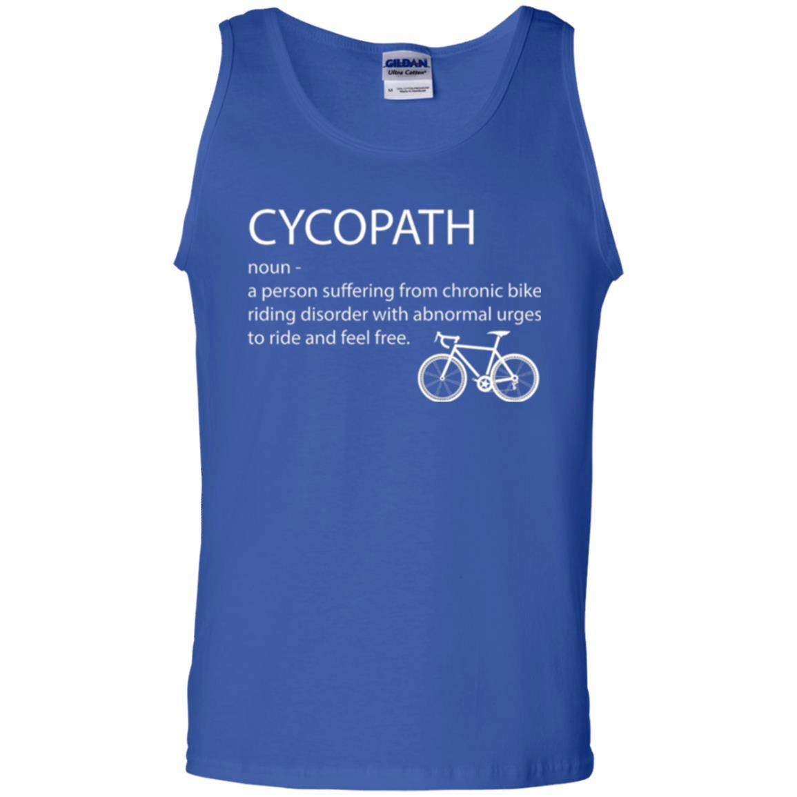 Biker T-shirt Cycopath Definition T-shirt Royal