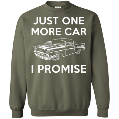 Car Lover T-shirt Just One More Car Military Green