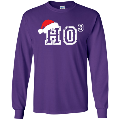 Christmas T-Shirt Ho Ho Ho Purple