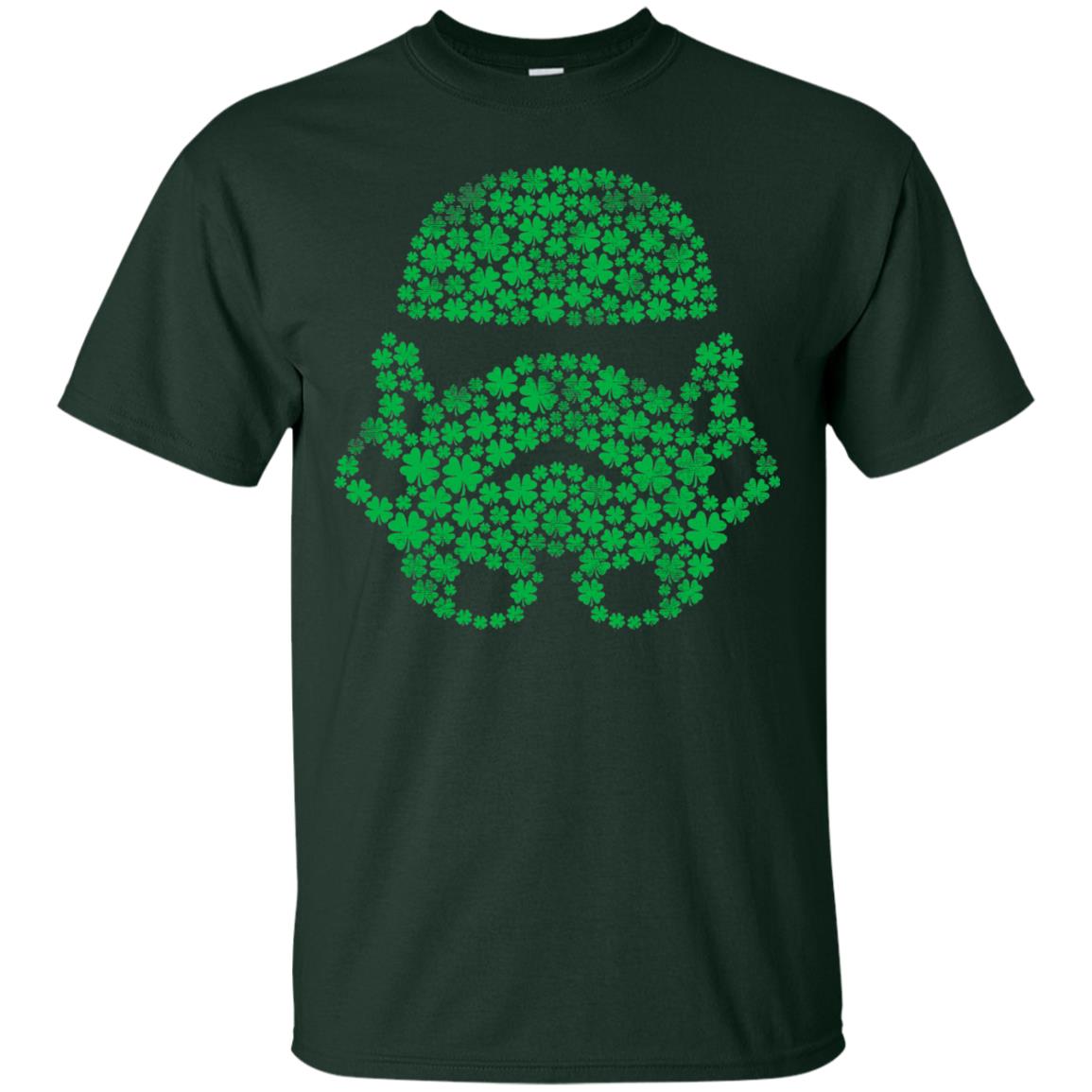 Stormtrooper Clovers St. Patrick_s Graphic T-shirt Forest