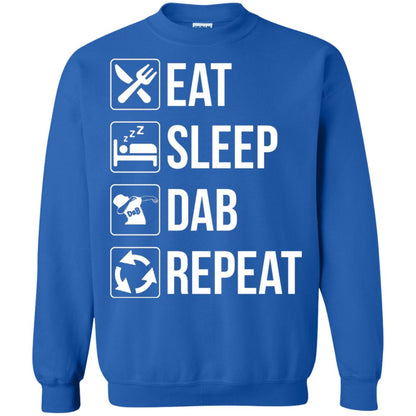 Funny Eat Sleep Dab Repeat T-shirt Royal