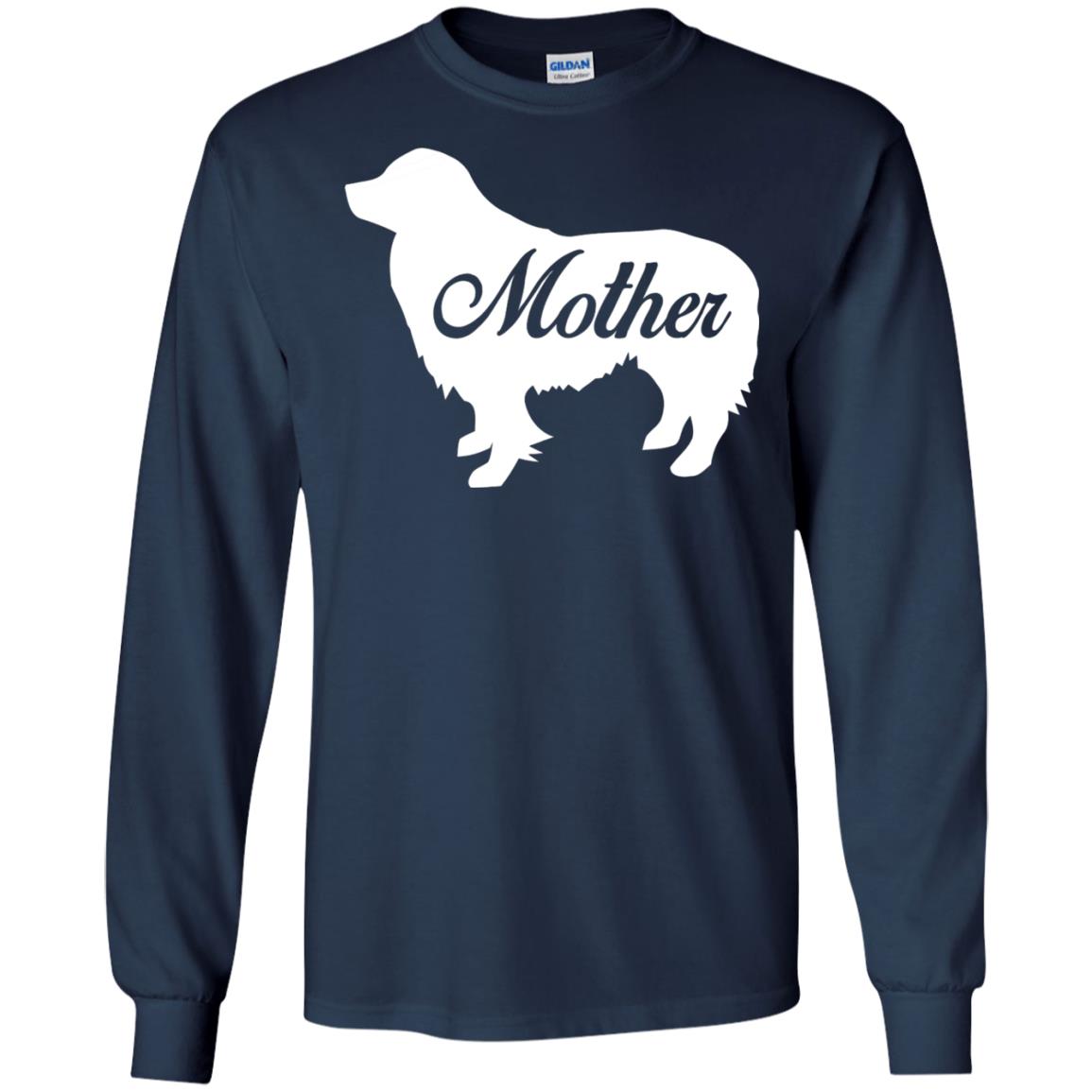 Border Collie Dog Mom T-shirt Navy