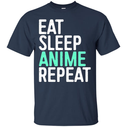 Japanese Animation Lover T-shirt Eat Sleep Anime Repeat