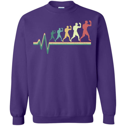 Boxing Heartbeat Boxer Gift Shirt Purple