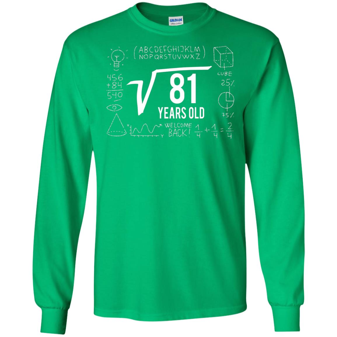 Square Root Of 81 9th Birthday T-shirt Irish Green