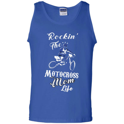 Rocking The Motocross Mom Life Mommy T-shirt Royal