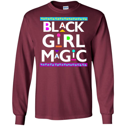 Black Girl Magic T-shirt Women_s Black History Maroon