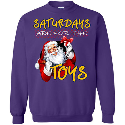 Saturdays Are For The Toys Santa X-mas Gift Shirt Purple